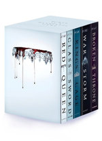 Red Queen 10th Anniversary Deluxe 5-Book Box Set with Stenciled Edges
