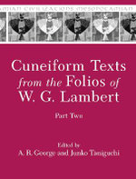 Cuneiform Texts Folios W. G. Lambert Phb