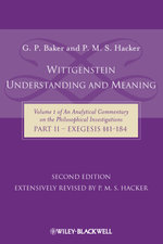 Wittgenstein: Understanding And Meaning