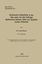 Hydrozetes tridactylus n. sp., eine neue Art der Gattung Hydrozetes Berlese 1902 von OEgypten