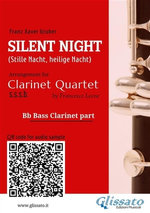 Bass Clarinet part "Silent Night" for Clarinet Quartet