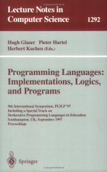 Programming Languages: Implementations, Logics, and Programs
