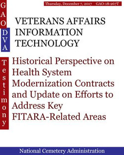 VETERANS AFFAIRS INFORMATION TECHNOLOGY