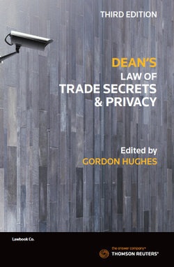 Dean's Law of Trade Secrets and Privacy