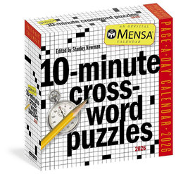 Mensa 10-Minute Crossword Puzzles Page-A-Day(r) Calendar 2026 Mensa 10-Minute Crossword Puzzles Page-A-Day(r) Calendar 2026