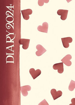 2024 Emma Bridgewater Pink Hearts A6 Diary