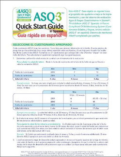 Ages & Stages Questionnaires (R) (ASQ (R)-3): Quick Start Guide (Spanish) / Guia Rapida En Espanol
