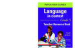 Papua New Guinea Language In Context Grade 5 Teacher Resource Book