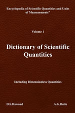 DICTIONARY OF SCIENTIFIC QUANTITIES - Volume I