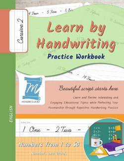 Handwriting Practice Workbook - Numbers from 1 to 50 - Words and ...