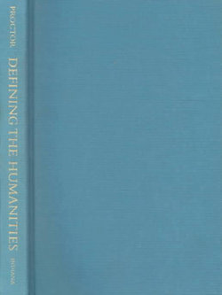Defining the Humanities