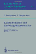 Lexical Semantics and Knowledge Representation
