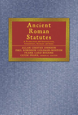 Ancient Roman Statutes