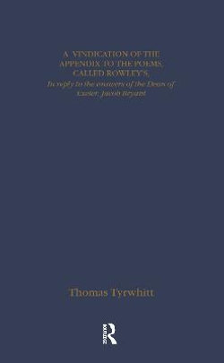 Thomas Chatterton: Early Sources and Responses