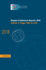 Dispute Settlement Reports 2018