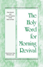 One Accord and Crucial Aspects of the Book of Acts