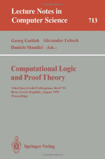 Computational Logic and Proof Theory