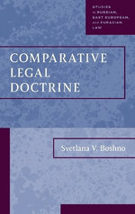 Comparative Legal Doctrine Comparative Legal Doctrine