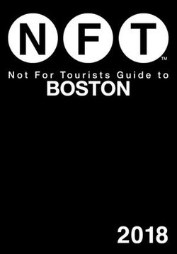 Not For Tourists Guide to Boston 2018 Not For Tourists Guide to Boston 2018