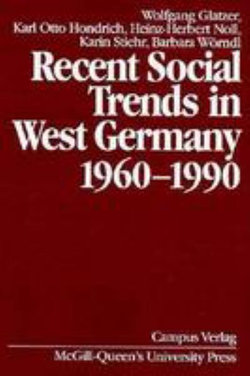 Recent Social Trends in West Germany, 1960-1990: Volume 2