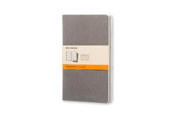 Moleskine Pebble Grey Ruled Cahier Large Journal (3 Set)