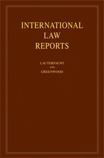 International Law Reports: Volume 134