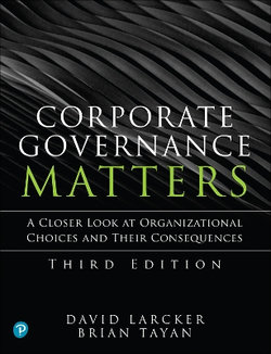 Corporate Governance Matters Corporate Governance Matters