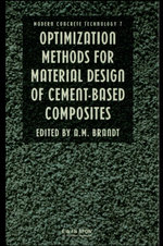 Optimization Methods for Material Design of Cement-based Composites