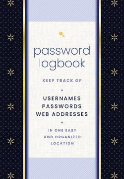 Password Logbook (Black and Gold)