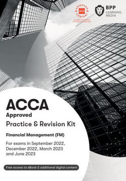 ACCA Financial Management ACCA Financial Management