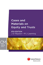 Cases and Materials on Equity and Trusts
