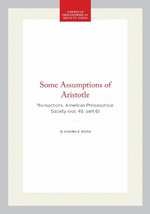 Some Assumptions of Aristotle