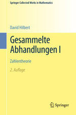 Gesammelte Abhandlungen I