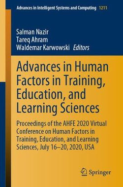 Advances in Human Factors in Training, Education, and Learning Sciences