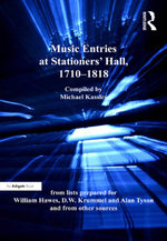 Music Entries at Stationers' Hall, 1710–1818