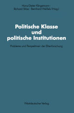 Politische Klasse und politische Institutionen