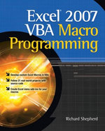 Excel 2007 VBA Macro Programming
