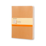 Moleskine Ruled Cahier Xl - Kraft Cover (3 Set)