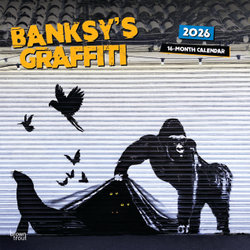 Banksy's Graffiti Official 2026 12 X 24 Inch (Hanging) Monthly Square Wall Calendar Plastic-Free Banksy's Graffiti Official 2026 12 X 24 Inch (Hanging) Monthly Square Wall Calendar Plastic-Free