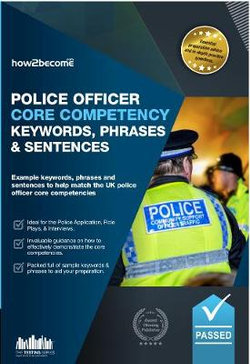 Police Officer Core Competency Keywords, Phrases & Sentences Police Officer Core Competency Keywords, Phrases & Sentences