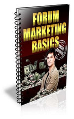 Forum Marketing Basics Forum Marketing Basics