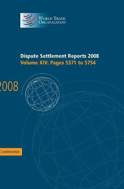 Dispute Settlement Reports 2008