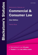 Blackstone's Statutes on Commercial and Consumer Law