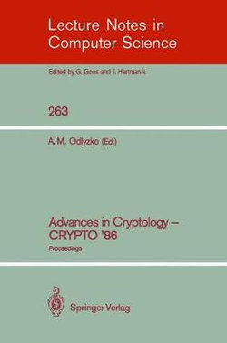 Advances in Cryptology - CRYPTO '86