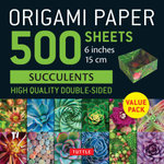 Origami Paper 500 sheets Succulents: Tuttle Origami Paper