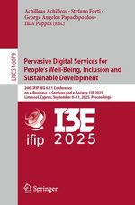 Pervasive Digital Services for People’s Well-Being, Inclusion and Sustainable Development