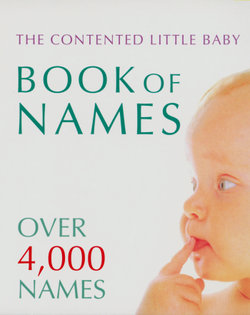 Contented Little Baby Book Of Names
