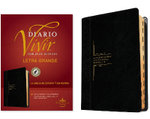 Biblia de Estudio Del Diario Vivir RVR60, Letra Grande (Letra Roja, SentiPiel, Negro/Ónice, Índice)