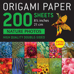 Origami Paper 200 Sheets Nature Photos 8 1/4 (21 Cm)