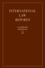 International Law Reports: Volume 163